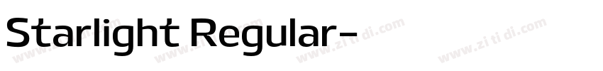 Starlight Regular字体转换